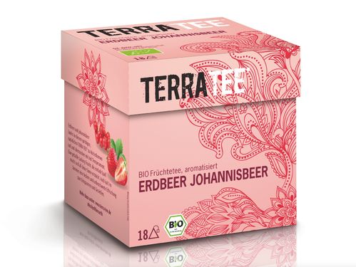 TERRA TEE BIO Früchtetee Erdbeer-Johannisbeer 36 g